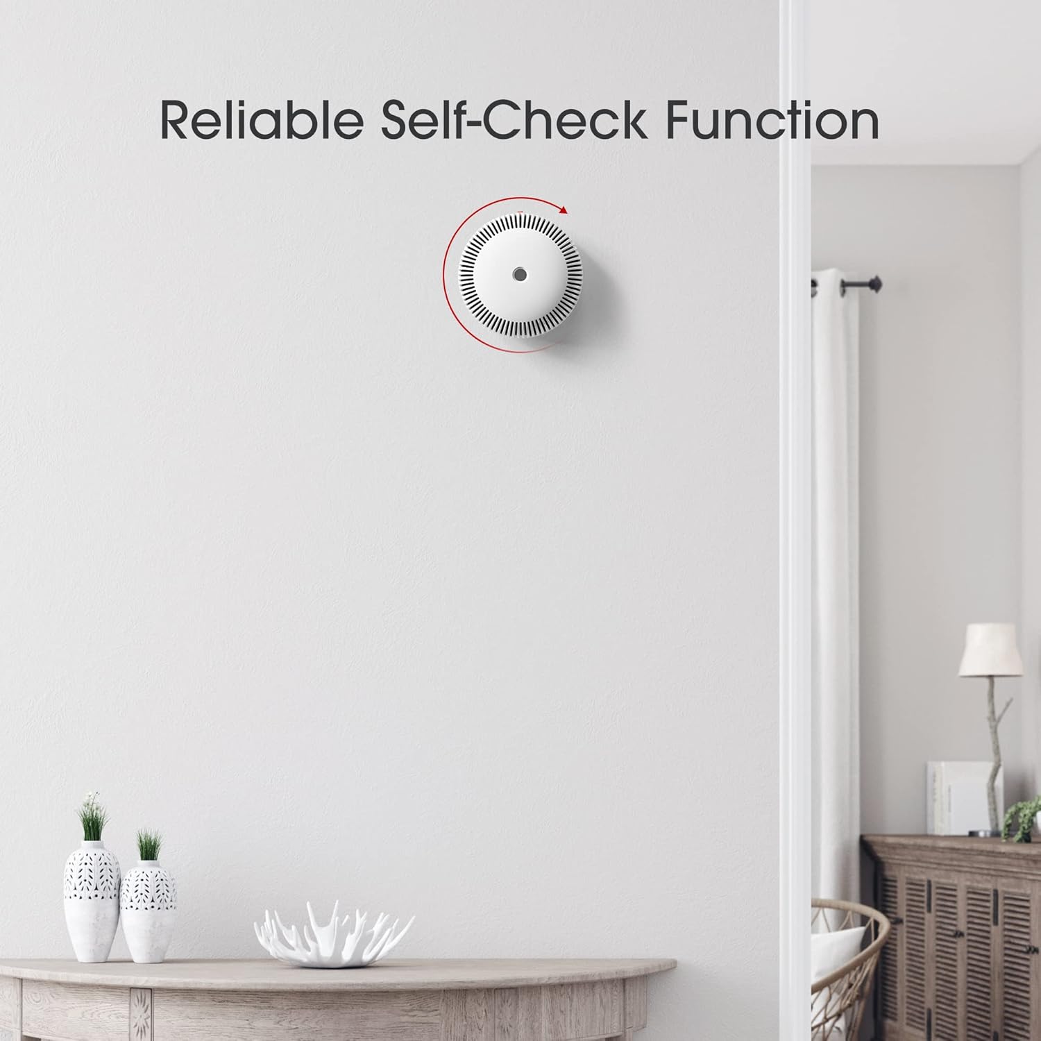 X-Sense 10-Year Battery Smoke Detector, Mini Fire Smoke Alarm with Photoelectric Sensor, LED Indicator & Silence Button, XS03 Pack of 2