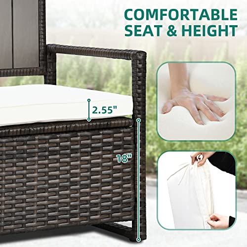 YITAHOME 230 Gal Outdoor Storage Box, XXL All-Weather Wicker Deck Box for Patio Furniture, Cushions, Pool Accessories and Garden Tools - Black