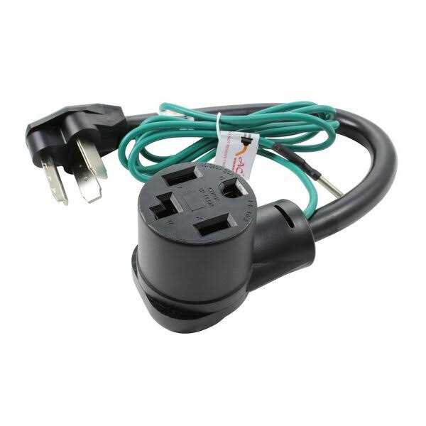 AC WORKS 1.5 ft. 3-Prong 30 Amp Dryer Plug to 4-Prong Dryer Female Connector Adapter S10301430-018 - Shop Hardware Tools Online Store