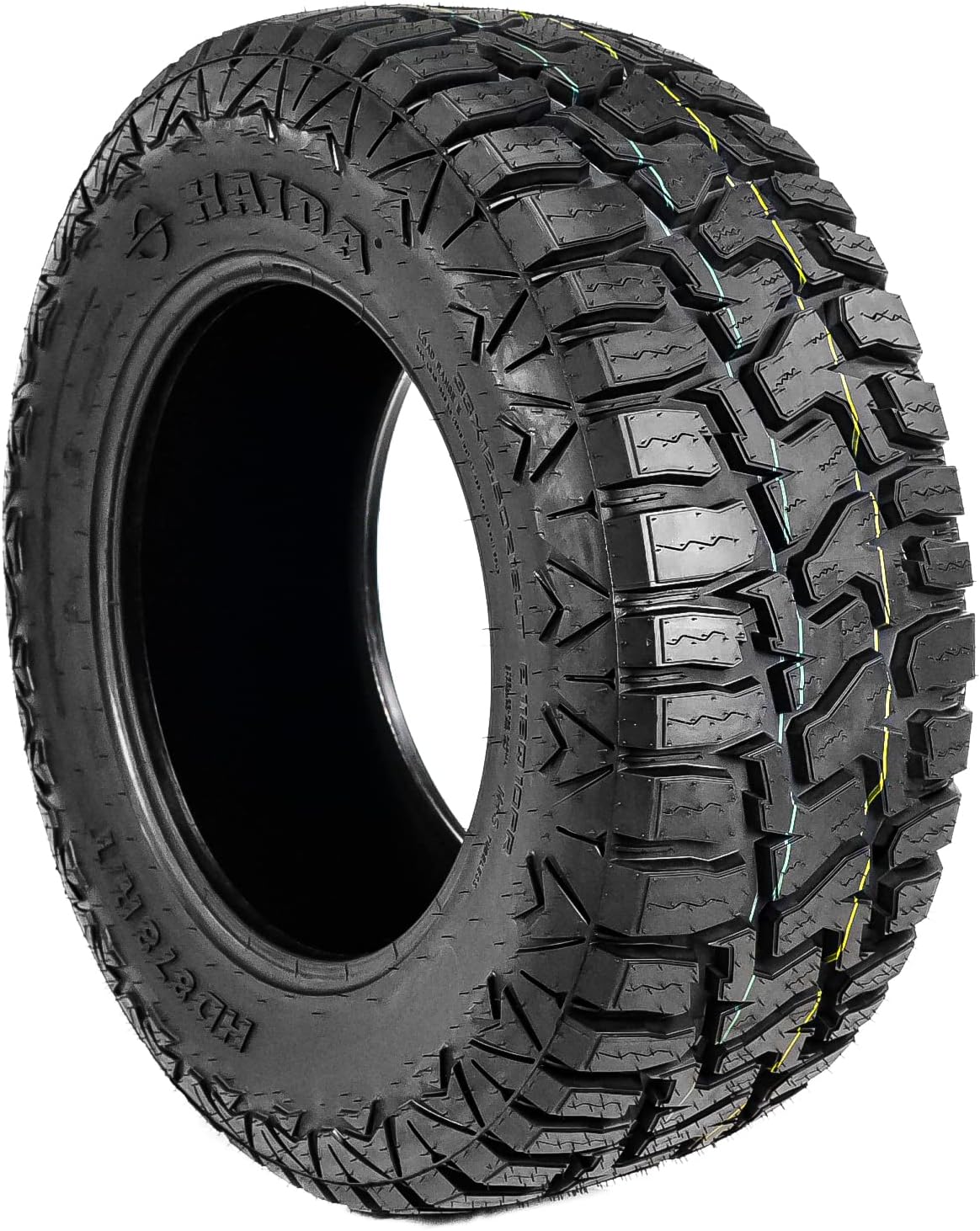 Haida HD878 RT All-Terrain Mud Off-Road Light Truck Radial Tire-33X12.50R22LT 33X12.50X22 33X12.50-22 114Q Load Range E LRE 10-Ply BSW Black Side Wall, 33X12.50R22