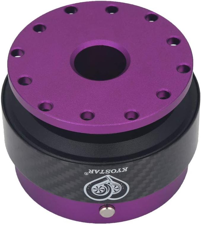 WKD Titanium Steering Wheel Quick Release Hub Adapter Snap Off Boos Kit Black #8313