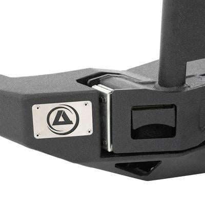 Smittybilt 76896 XRC Atlas Rear Bumper and Tire Carrier - Black Fits select: 2015-2018 JEEP WRANGLER UNLIMITED, 2012-2014 JEEP WRANGLER
