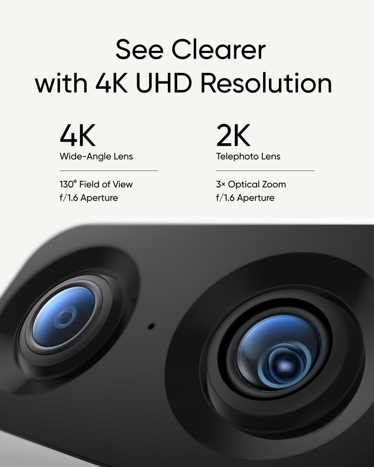 eufy Security SoloCam C210, Wireless Outdoor Camera, 2K Resolution Indoor Cam S350, Dual Cameras, 4K UHD Resolution Security Camera with 8× Zoom and 360° PTZ