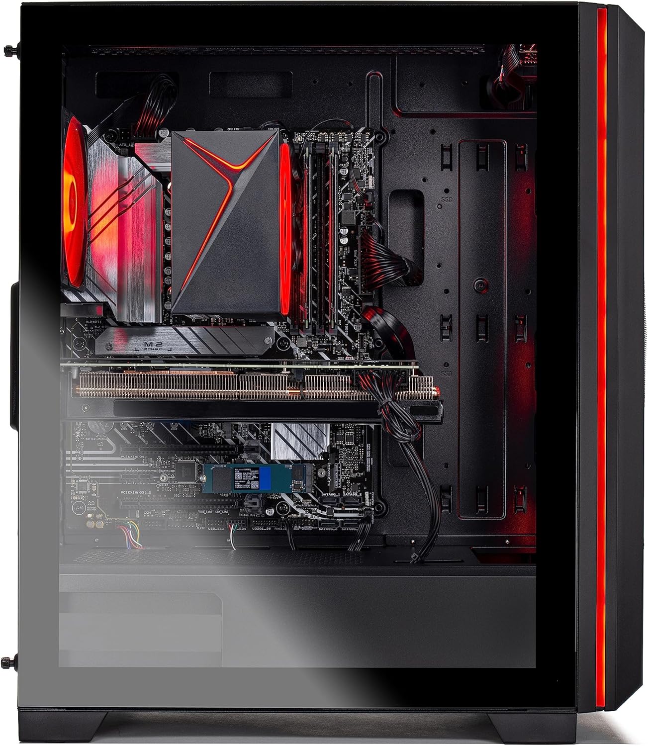 Skytech Chronos Gaming PC Desktop – Intel Core i5 12400F 2.5 GHz, NVIDIA RTX 4060, 1TB NVME SSD, 16GB DDR4 RAM 3200, 650W Gold PSU, 11AC Wi-Fi, Windows 11 Home 64-bit