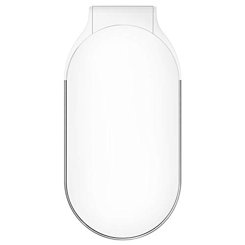 simplehuman 45 Liter / 12 Gallon Slim Hands-Free Kitchen Step Trash Can, White Stainless Steel