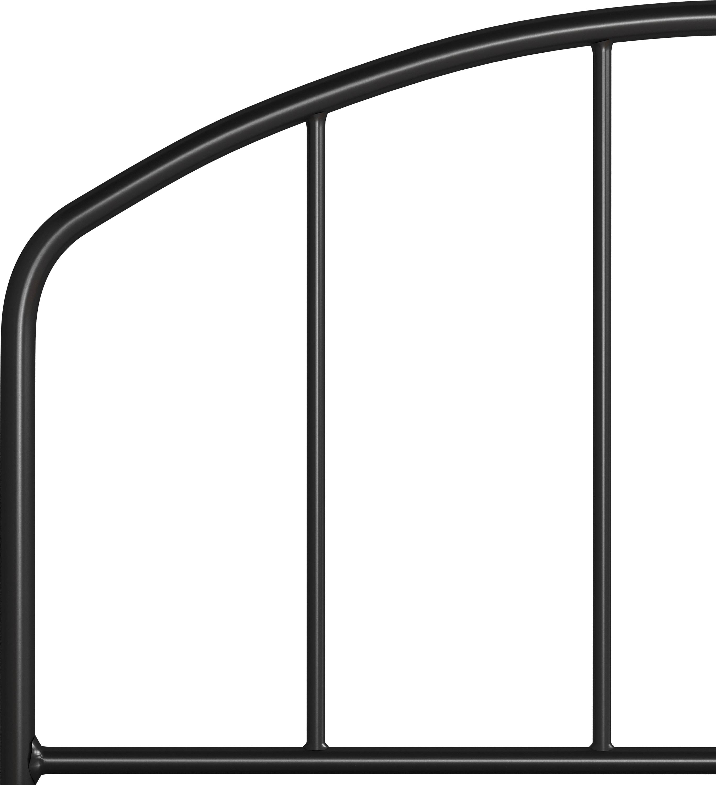 Hillsdale Furniture Tolland Twin Metal Headboard with Arched Spindle Black
