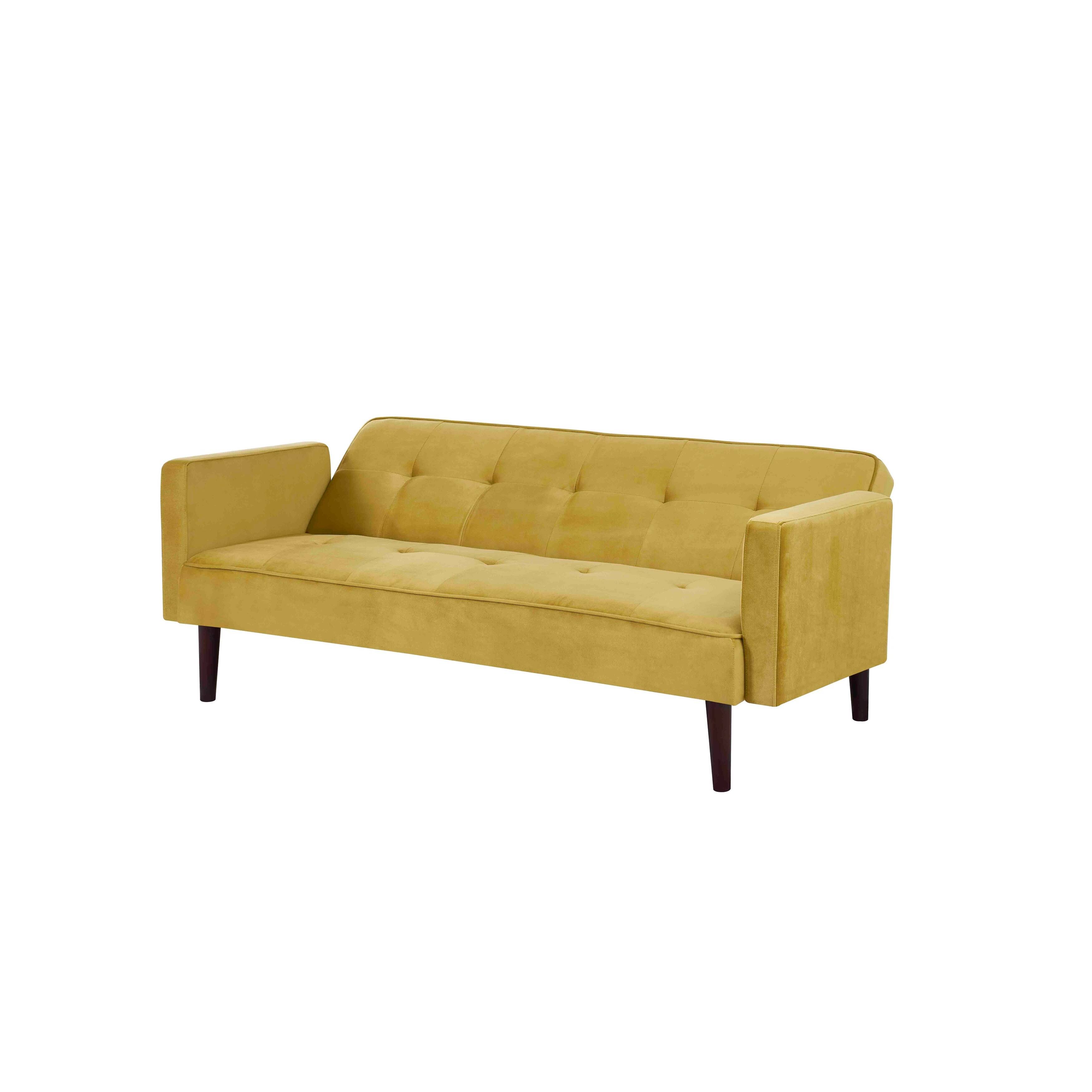 Perez Tufted Velvet Sofa Bed Sleeper - Black