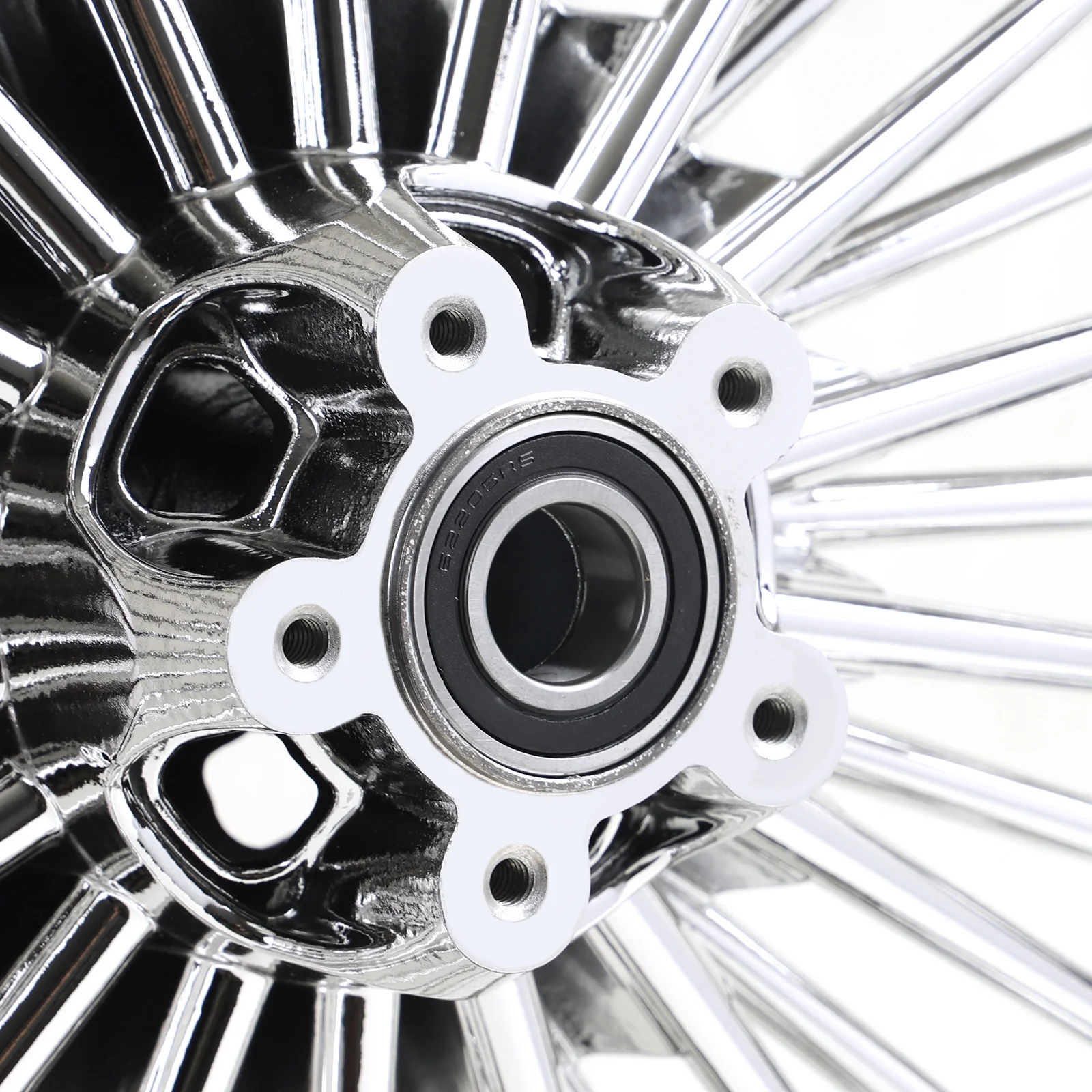 Chrome 21X3.5 Fat Spoke Front Wheel Rim ABS for Harley Touring Road King Glide Ultra Classic 09-20