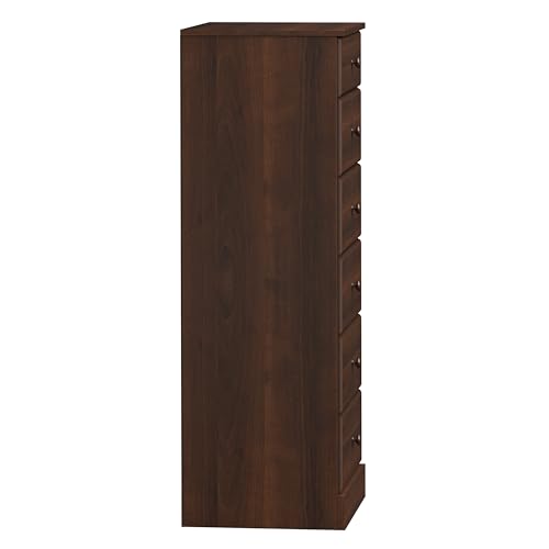 Prepac Sonoma 6 Drawer Dresser for Bedroom, Tall Chest of Drawers, Bedroom Furniture, Clothes Storage and Organizer, 19" D x 23.25" W x 52.75" H, Black
