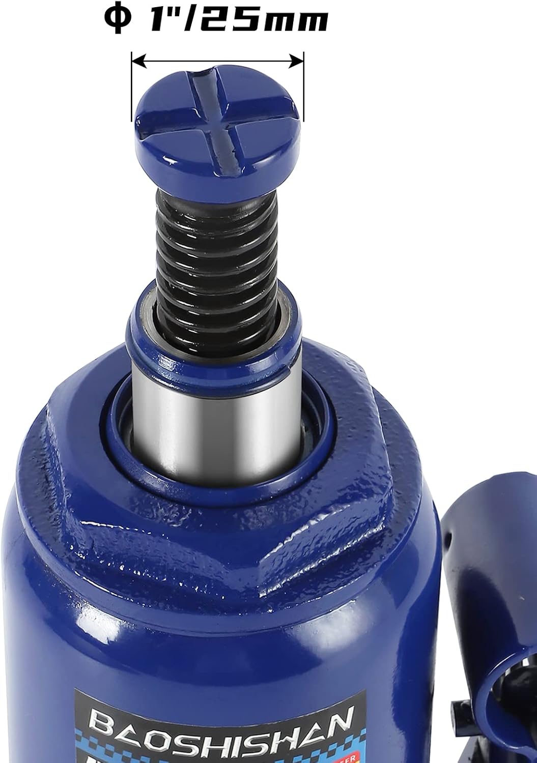 BAOSHISHAN 3 Ton Double Ram Bottle Jack 6-1/2 to 16-1/2 Lifting Range Portable Hydraulic Jack with Carrying Case