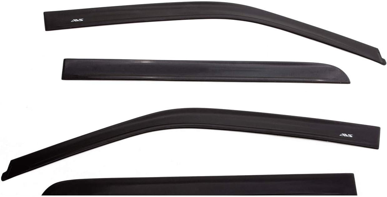 Auto Ventshade AVS 684515 Chrome Ventvisor Side Window Deflector, 4-Piece Set 07-13 Silverado/Sierra 1500, 07-14 Silverado/Sierra 2500HD-3500HD with Crew Cab, 07-14 Yukon XL/Suburban, 07-13 Avalanche
