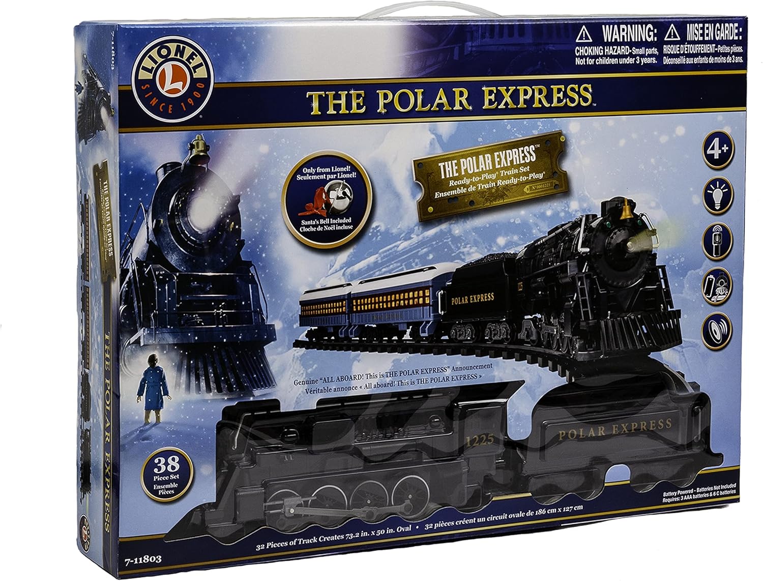 Lionel New York Central Battery-Powered Model Train Set Ready to Play w/Remote Bundle with Ready to Play 12Piece Curved Track Pack and Ready to Play Left & Right Interchange Track Pack, Switch
