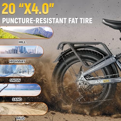 ANIIOKI A8 PRO MAX eBike,Electric Bike,48/52V 60Ah Electric Commuting Bike,200Miles Long Range, Peak 1400W/1600W/3500W Power Ebike, Dual Motor Electric Bike for Adults