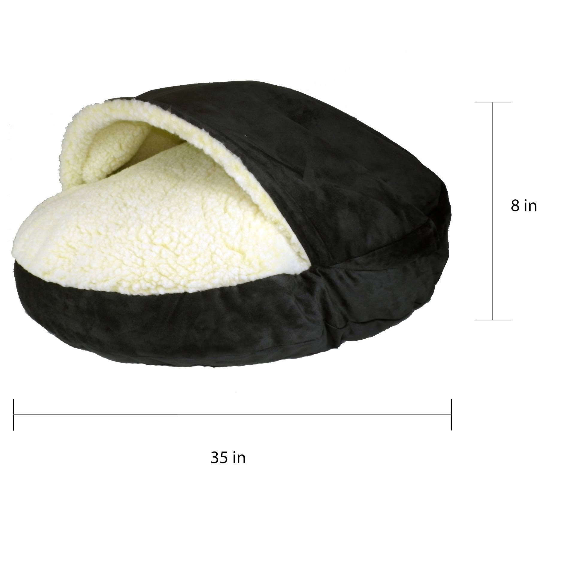 Snoozer Luxury Cozy Cave Pet Bed - Large - Olive