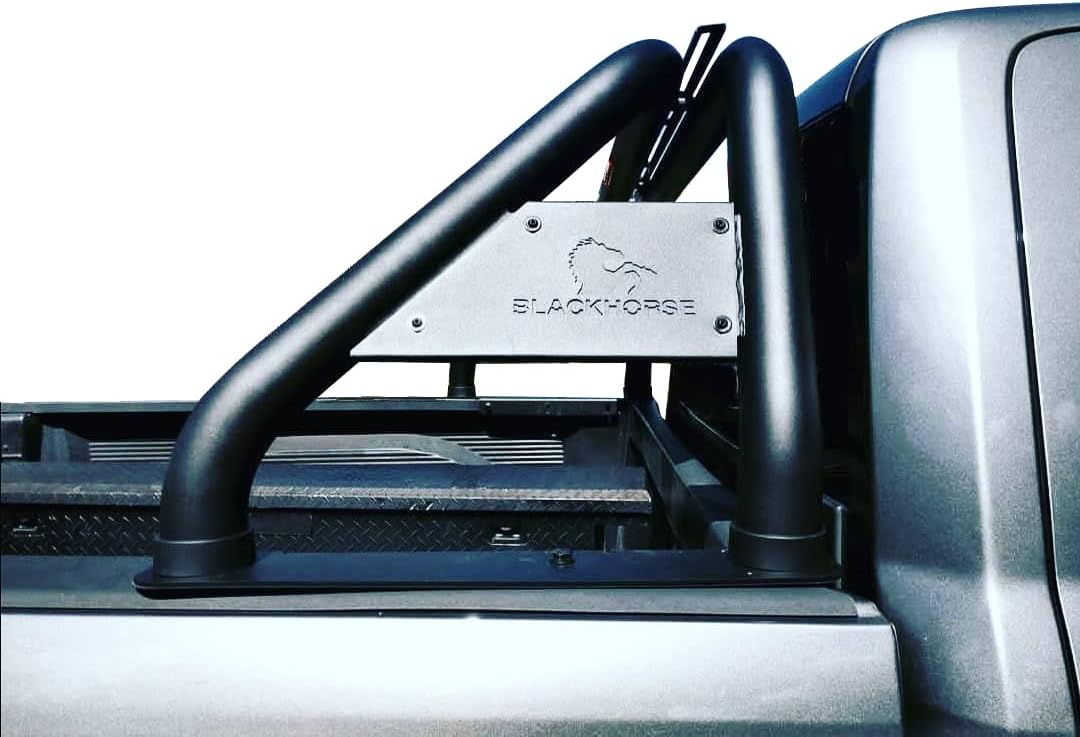 BLACK HORSE Classic Roll Bar Compatible with 2015 to 2021 Chevrolet GMC Colorado Canyon Black Steel RB-GMCOB