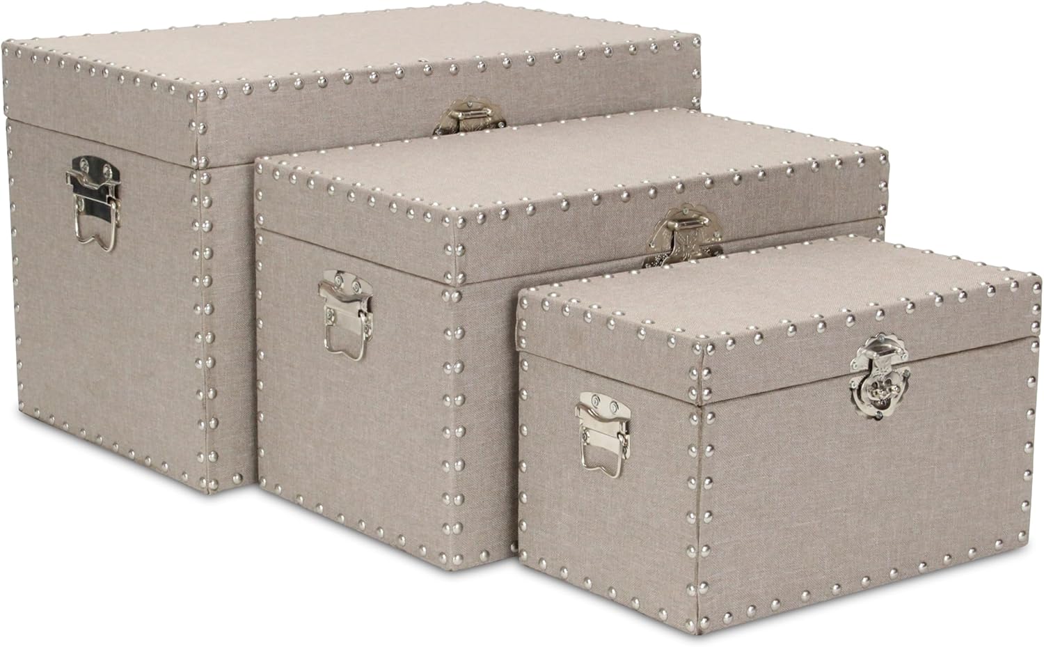 Cheung's Wooden Trunk Set, Tan