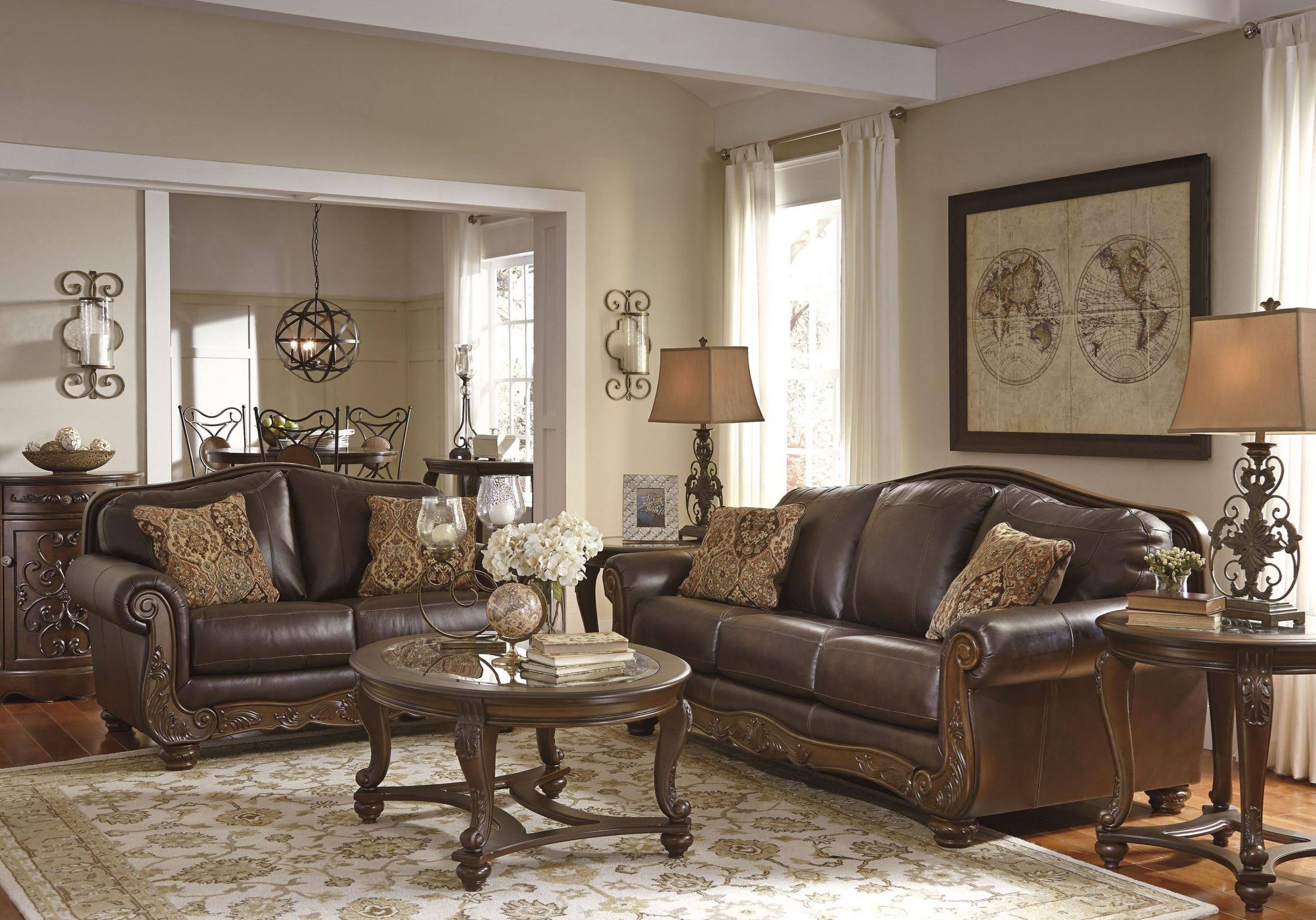 Ashley Norcastle Dark Brown Accent Cabinet T499-40