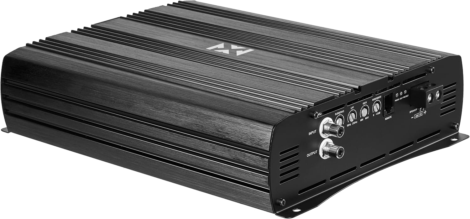 NVX XAD41 1200W RMS 1-OHM Stable Full Bridge Class D High Power Competition Full Range Bridgeable 4-Channel Car Audio MOSFET Amplifier