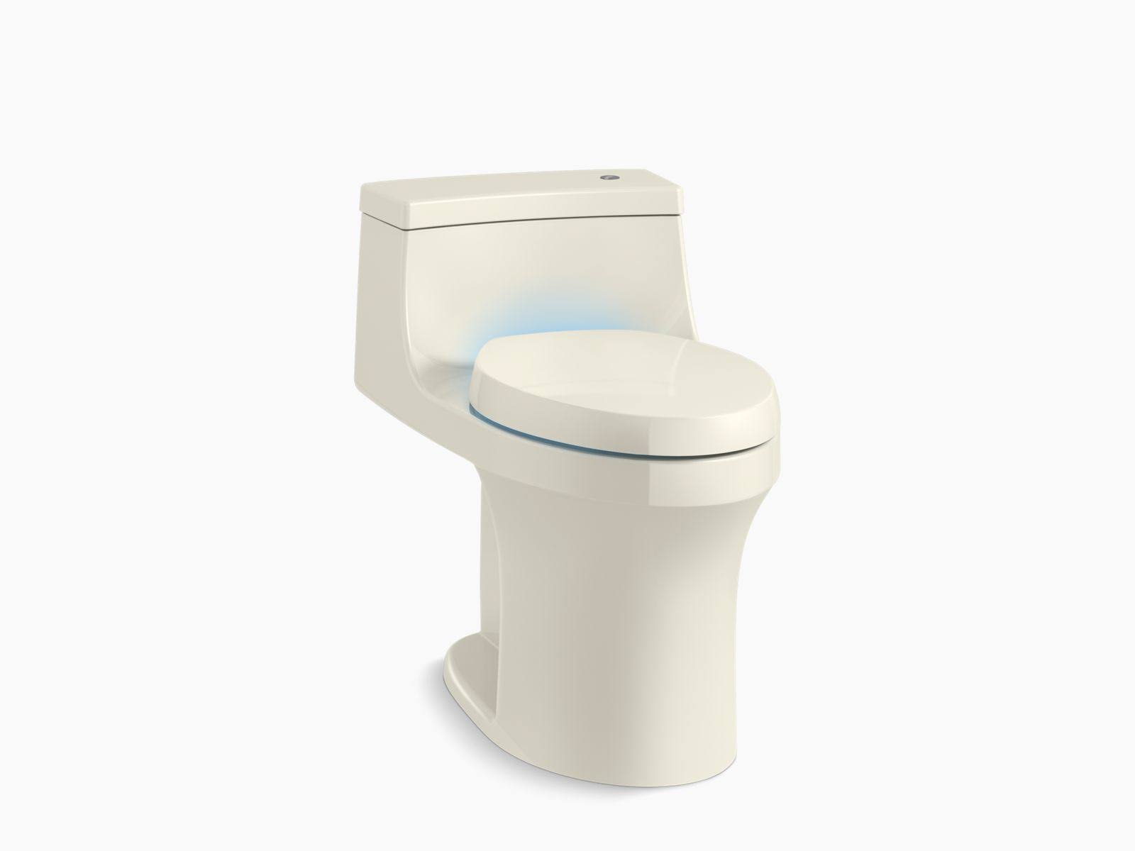 Kohler 8687-96 San Souci Comfort Height with Purefresh One-Piece Compact Elongated 1.28 GPF Touchless Toilet with AquaPiston Flu