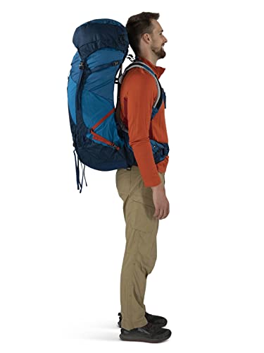 Osprey Atmos AG LT 65L Men's Backpacking Backpack, Black, L/XL