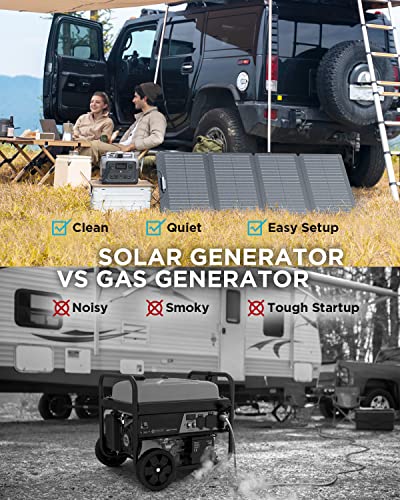 EF ECOFLOW Portable Power Station RIVER 2 Max 500, 499Wh LiFePO4 Battery/ 1 Hour Fast Charging, Up To 1000W Output Solar Generator (Solar Panel Optional) for Outdoor Camping/RVs/Home Use