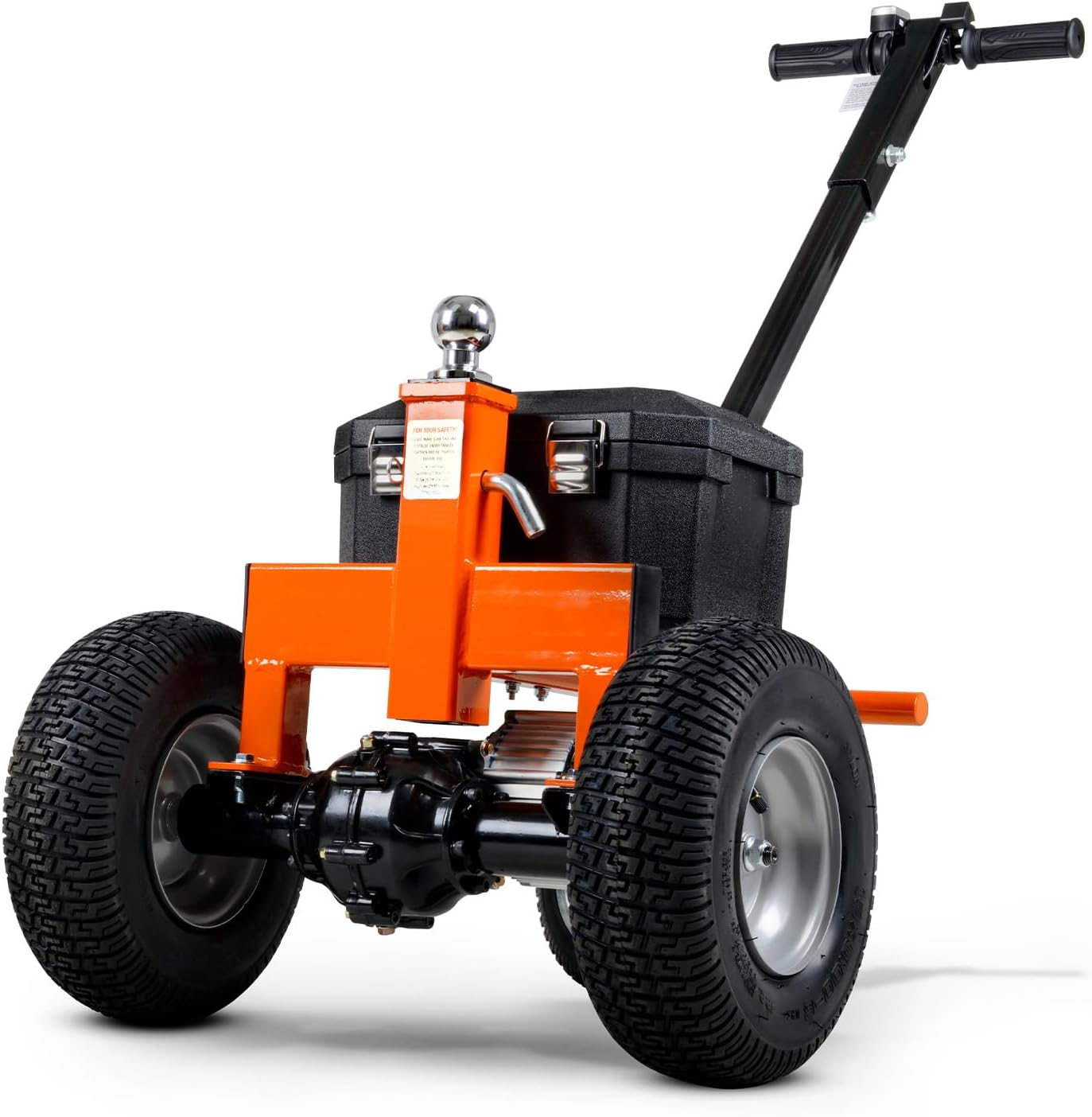 SuperHandy Trailer Dolly Electric Power 2800LBS Max Trailer Weight, 450LBS Max Tongue Weight, DC 24V 500W 24V 7Ah Powered Heavy Duty Commercial Jack Lever 2" Ball Mount Included