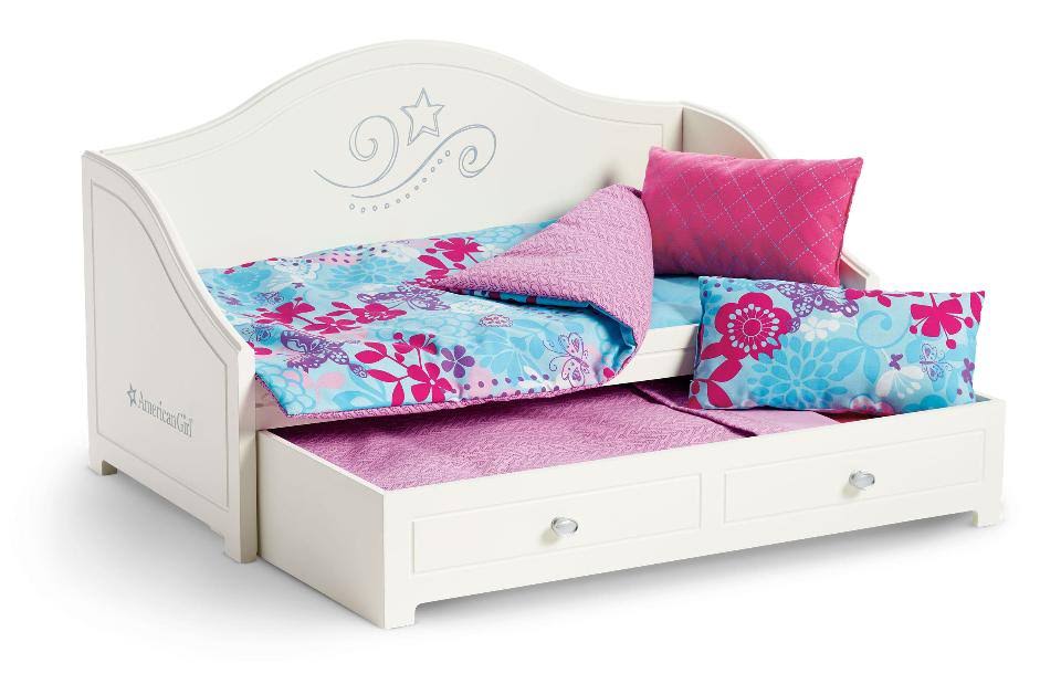 American Girl Trundle Bed & Bedding Set