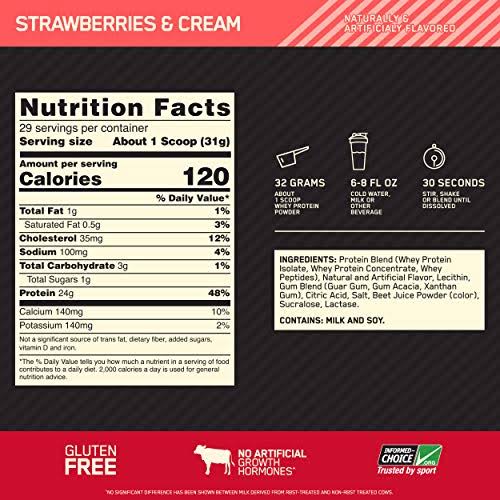Optimum Nutrition Gold Standard 100% Whey Protein Powder, Rocky Road, 10 Pound