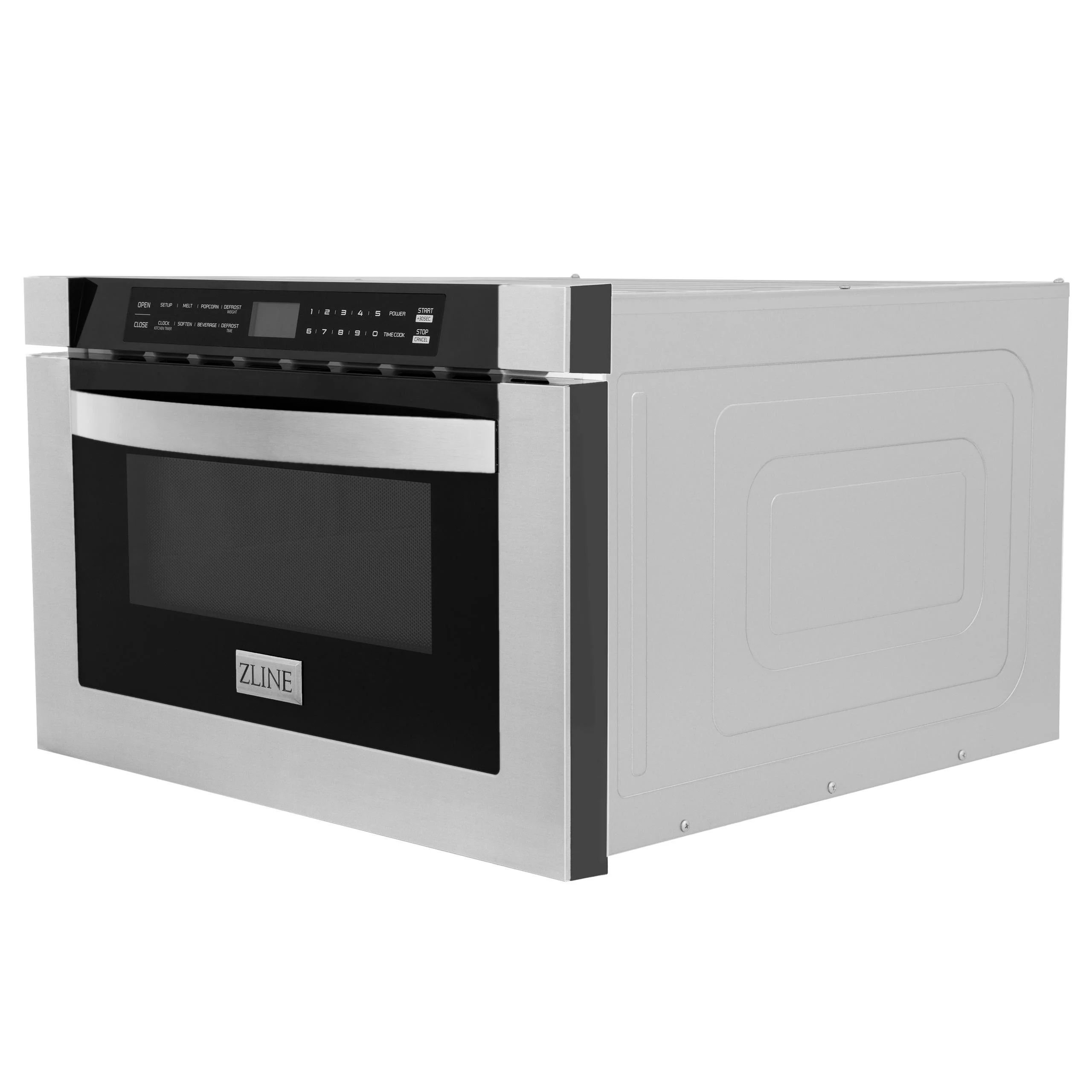 ZLINE 24" 1.2 cu. ft. Microwave Drawer in Black Stainless Steel