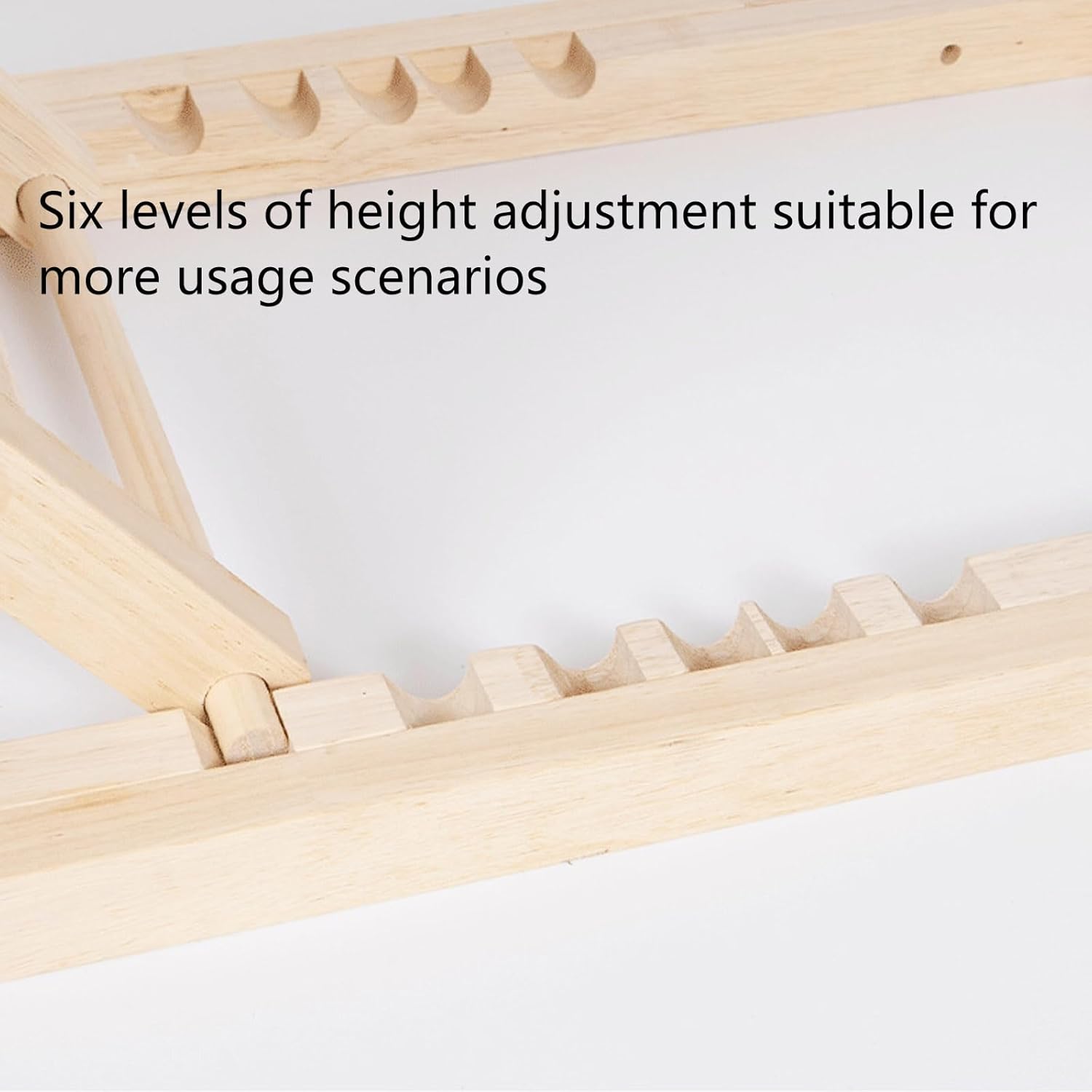 Adjustable Pet Ramp for All Dogs and Cats, Portable Wooden Pet Ramp, Non Slip Folding Dog Ramps with Side Rails for Bed, Couch, Car, SUV
