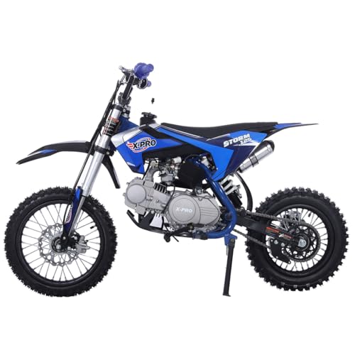 X-PRO Storm 125cc Zongshen Engine Kids Dirt Bike Pit Bike Youth Dirt Pit Bike with 4-Speed Manual Transmission,Big 14"/12" Tires!