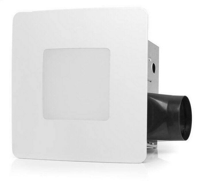 Revent 110 CFM Easy Installation Bathroom Exhaust Fan with LED Lighting