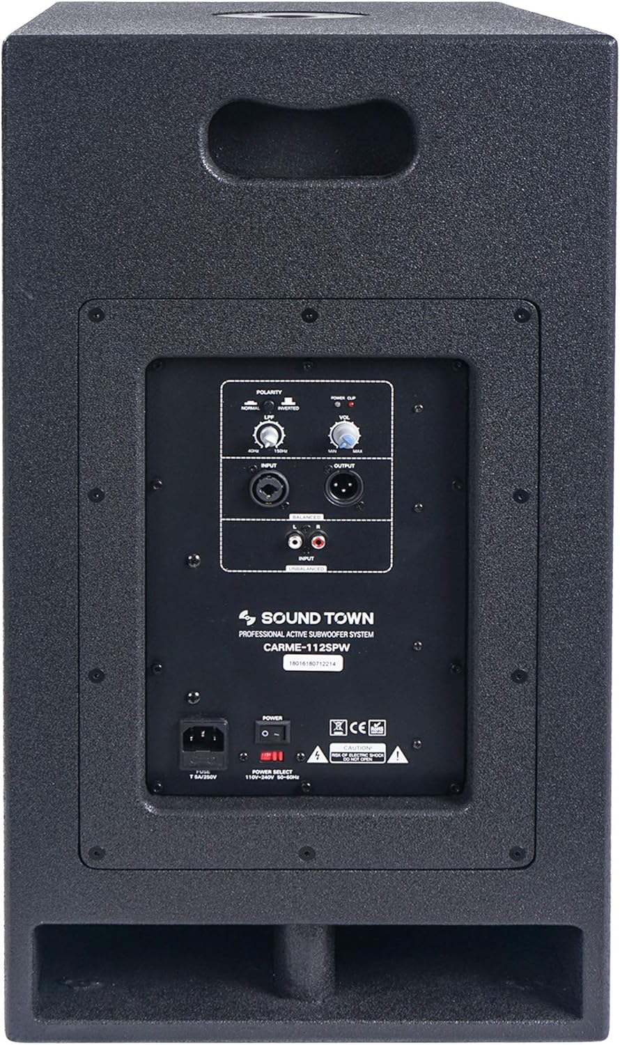Sound Town 700W Powered Column Speaker Line Array System with 6 x 5” Woofers, 2-Channel Mixer and Bluetooth for Live Music, House of Worship, Meeting Rooms, Restaurants (CARPO-V5PW)