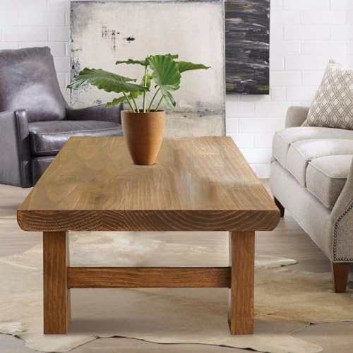 Japanese Floor Table Low Table for Sitting on The Floor，Japanese Dining Table Solid Wood Modern Coffee Table for Living Room,Dining Room,Tea,Tatami Altar Table (100cm)