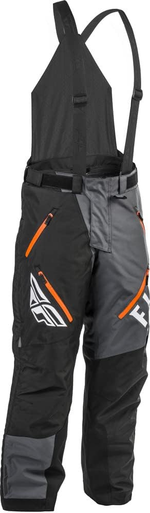 Fly Racing SNX Pro Snowmobile Pant Bib (Black, X-Large)