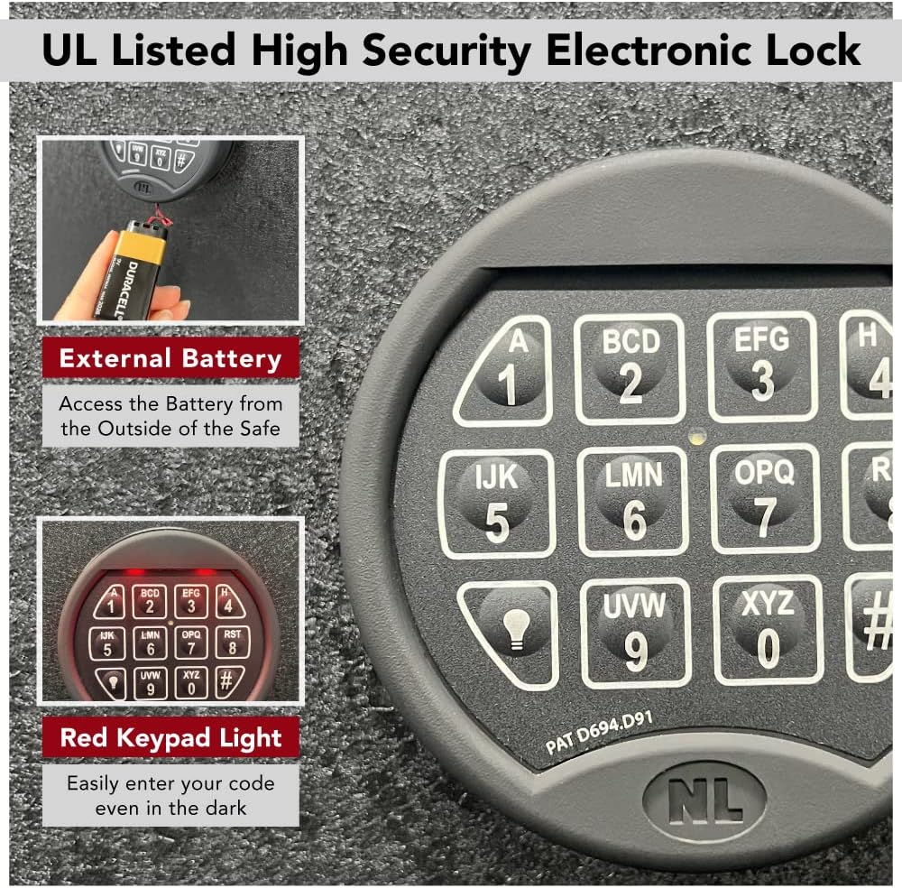 Stealth EGS23 Gun Safe Essential 23 Safe with 30 Minute Fire Protection CA DOJ Approved & 23 Long Gun Storage