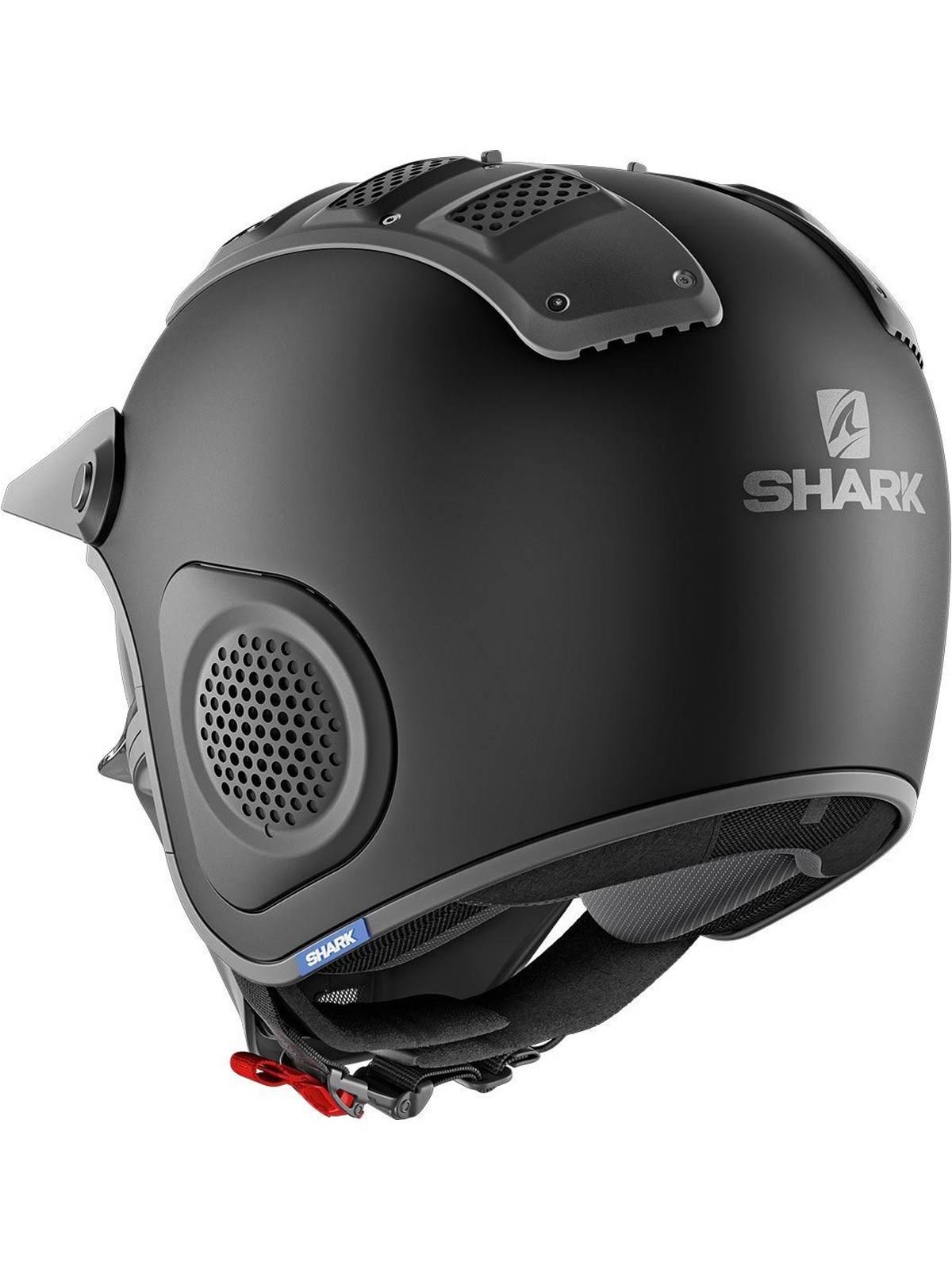 Shark X-Drak Blank Mat Helmet-Black-L