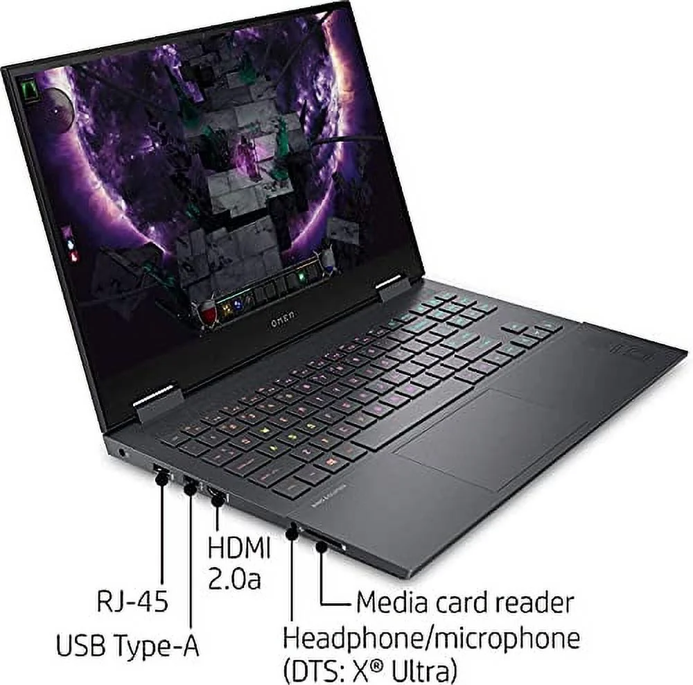 JTD HP_OMEN 15 15.6" FHD 144Hz Gaming Laptop - AMD Ryzen 7 5800H (16GB RAM | 2TB SSD) GeForce RTX 3060, Win 10, Bundle Pad