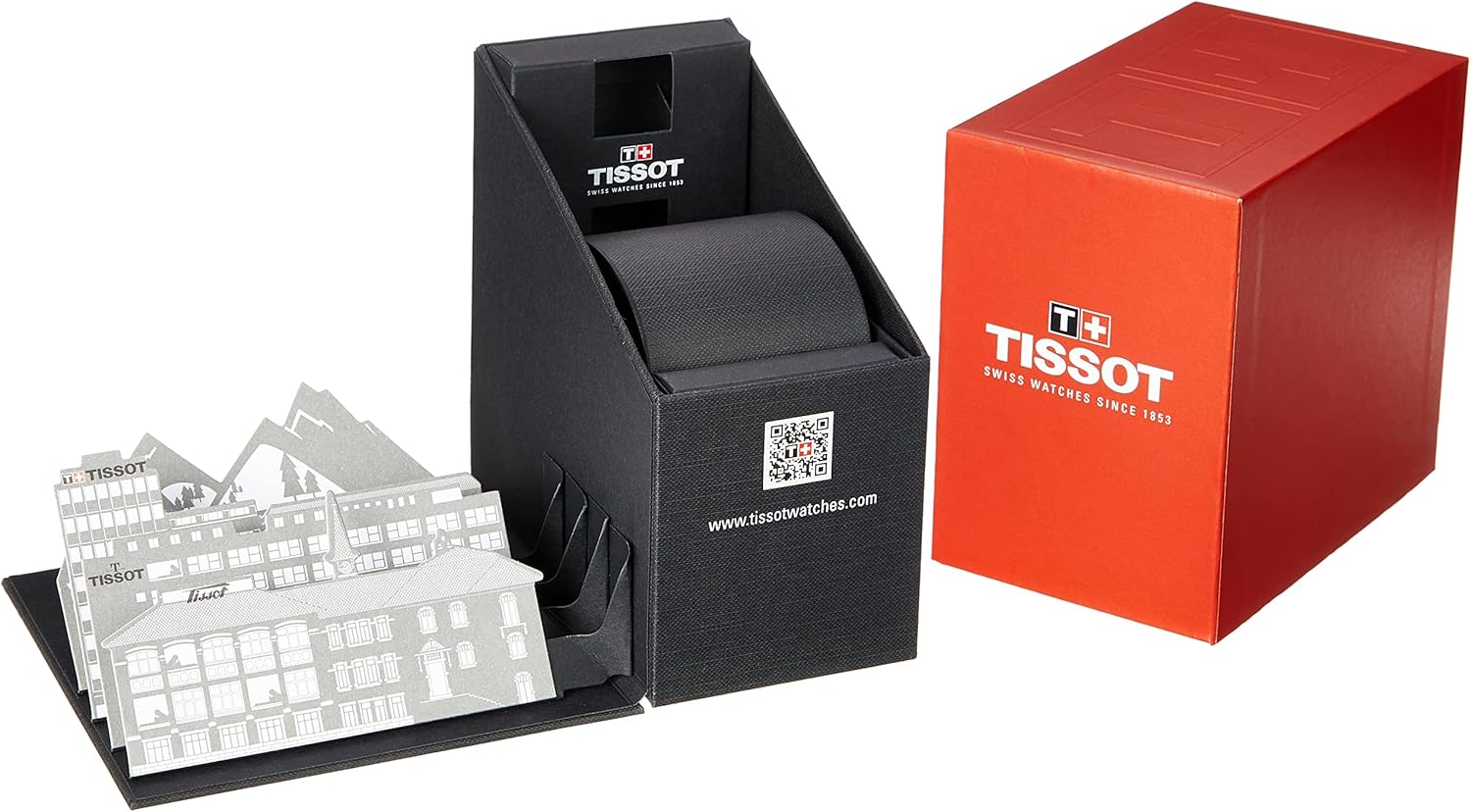 Tissot Mens PRS 516 Powermatic 80 316L Stainless Steel case with Black PVD Coating Automatic Watch, Black, Leather, 20 (T1314303605200)