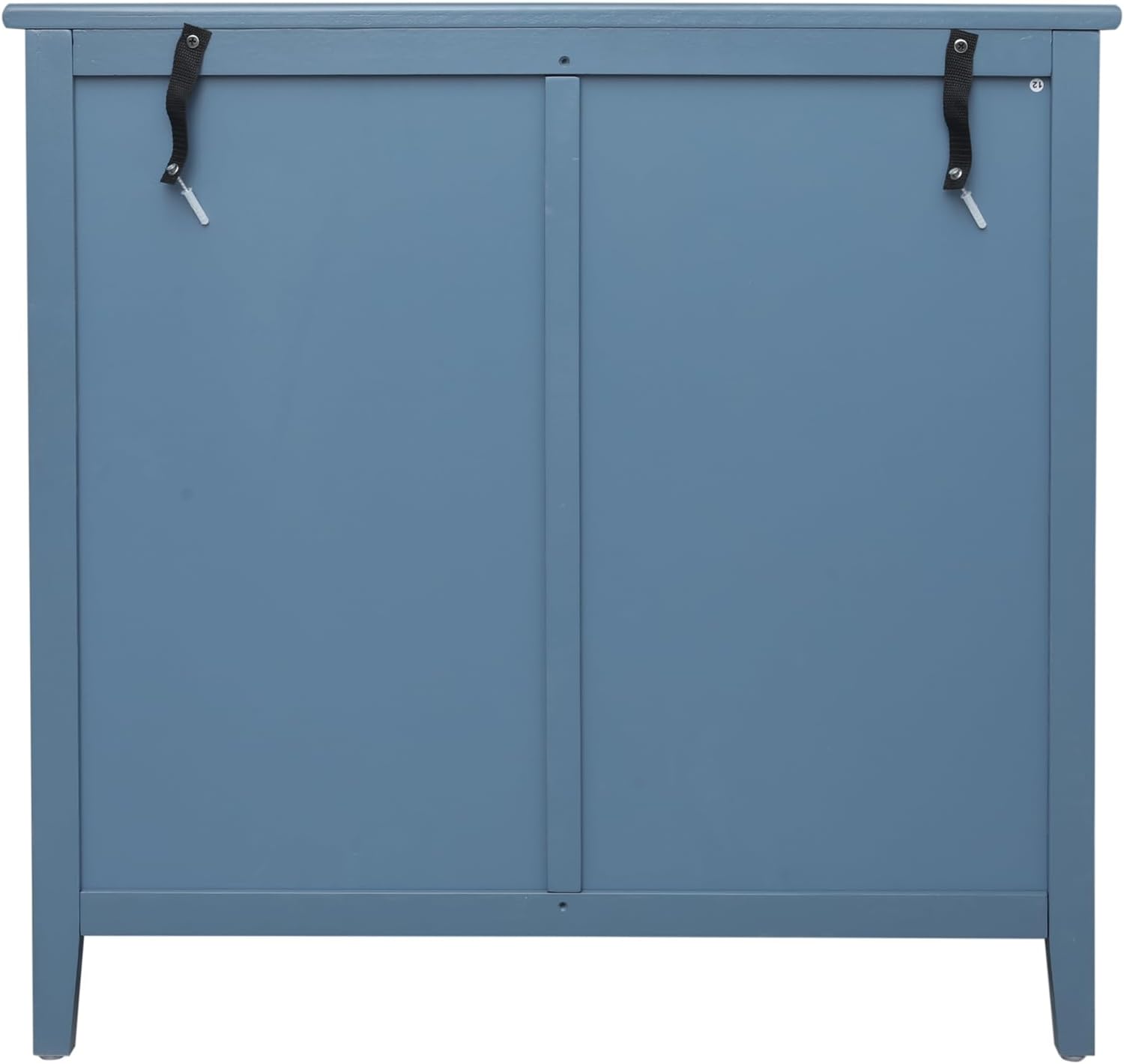 3 Drawer Cabinet Storage Cabinet Coffee Bar Cabinet Accent Cabinet Sideboard Kitchen Cabinet,Natural Rattan,American Furniture,Suitable for Bedroom, Living Room, Study (blue)