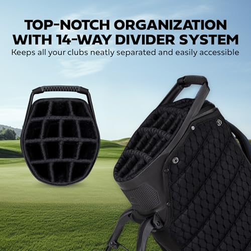 Sun Mountain 2025 4.5LS 14-Way VLO Bag - Prime Organization with Our 14 Way Golf Stand Bag - Lightweight Golf Club Bag with Full-Length Pockets and Adjustable Straps for Enhanced Carry