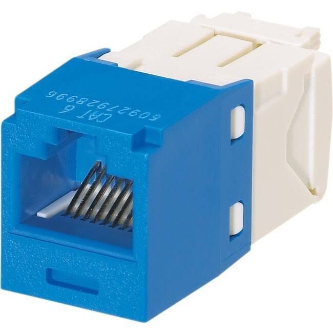 Panduit MINI-COM TX6 Plus Modular insert - CAT 6e - RJ-45 - Blue - 1 port - x100