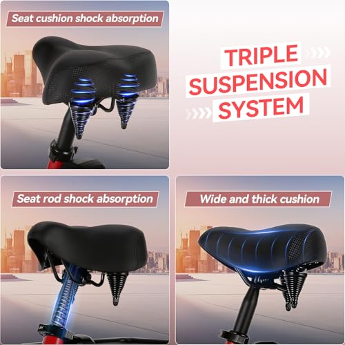Vivi T01 20" x2.6 Fat Tire Electric Tricycle for Adults, 750W Peak 20'' Folding 3 Wheels Electric Bike, 95% Pre-Assembled, Speed Differential, 15.5MPH Eletric Trike with Bracket