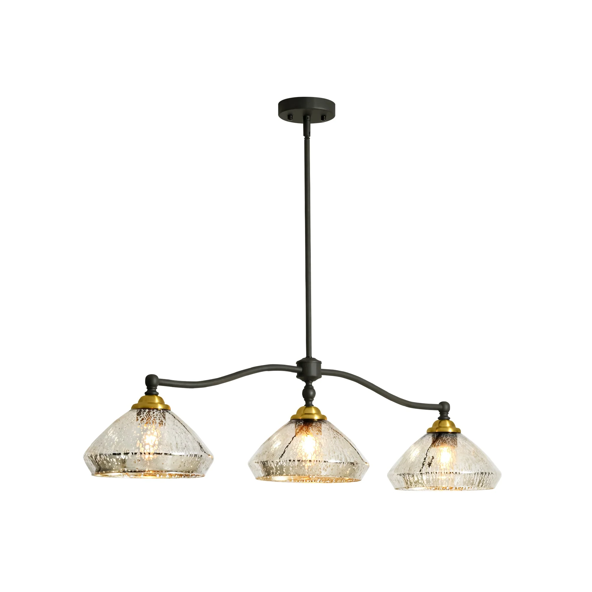 Zanthor 3-Light Dimmable Farmhouse Cone Chandelier (39)