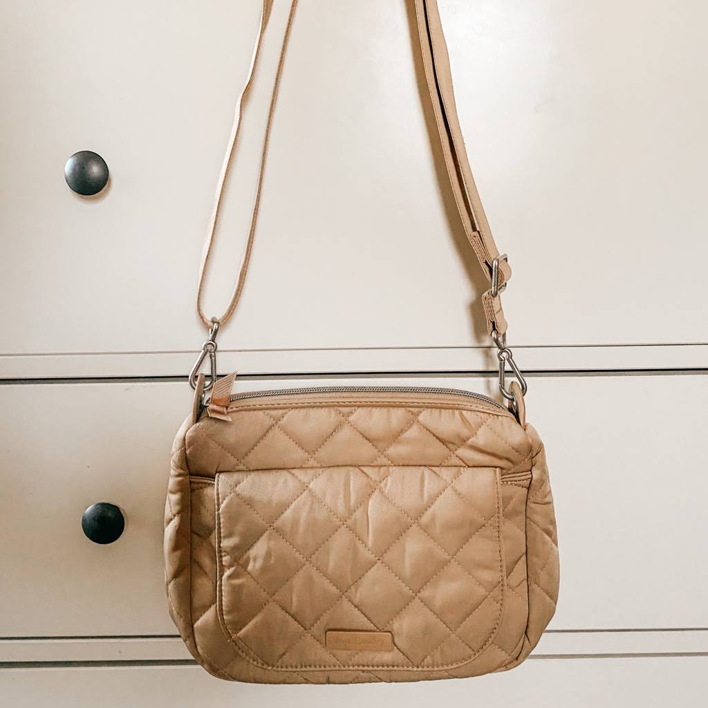 Vera Bradley Carson Mini Shoulder Bag in Khaki