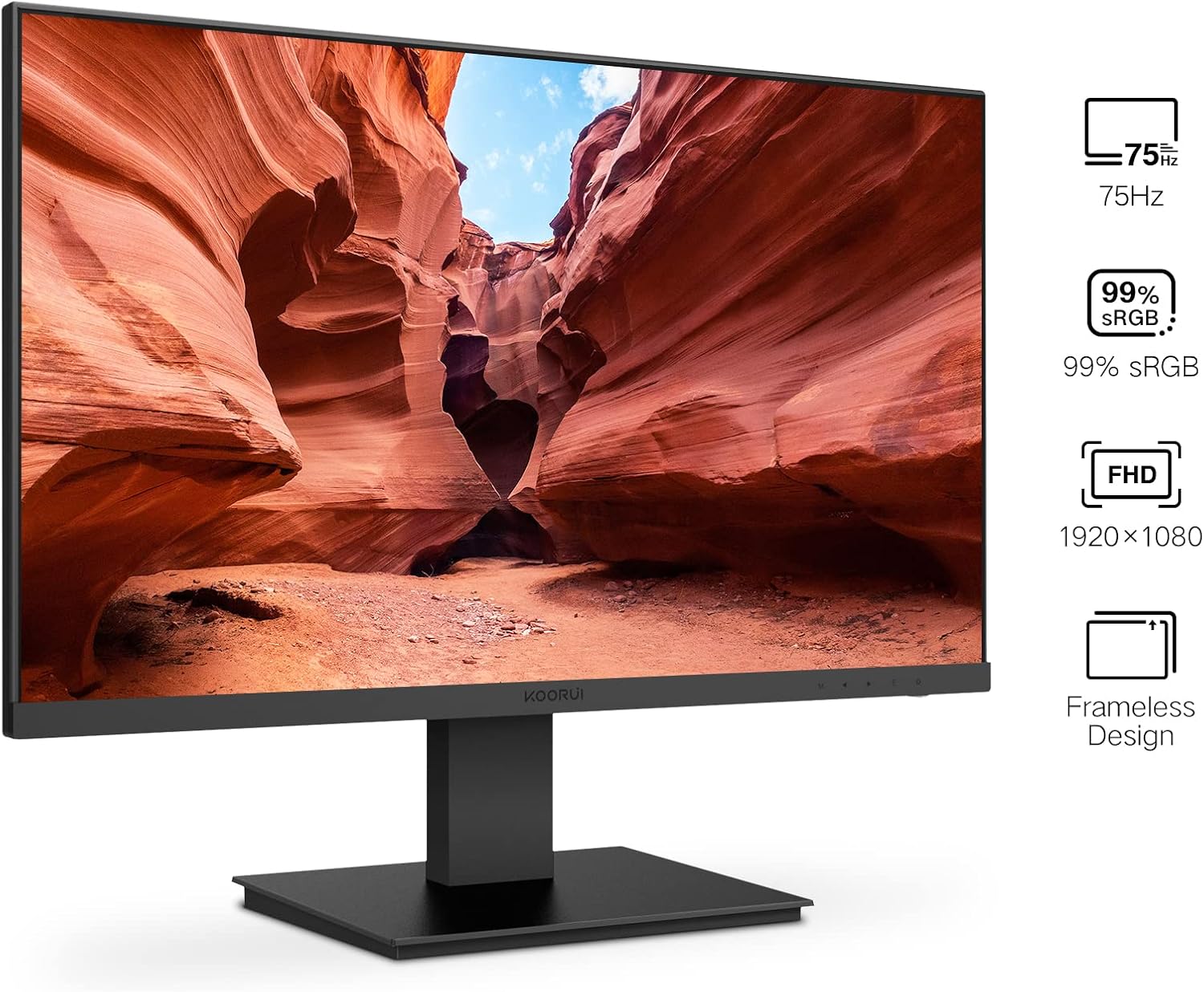 acer Nitro 5 AN515-58-525P Gaming Laptop |Core i5-12500H | NVIDIA GeForce RTX 3050 & KOORUI 24 Inch Computer Monitor Full HD 1920 x 1080p VA Display 75Hz 3000:1 Contrast Ratio with HDMI