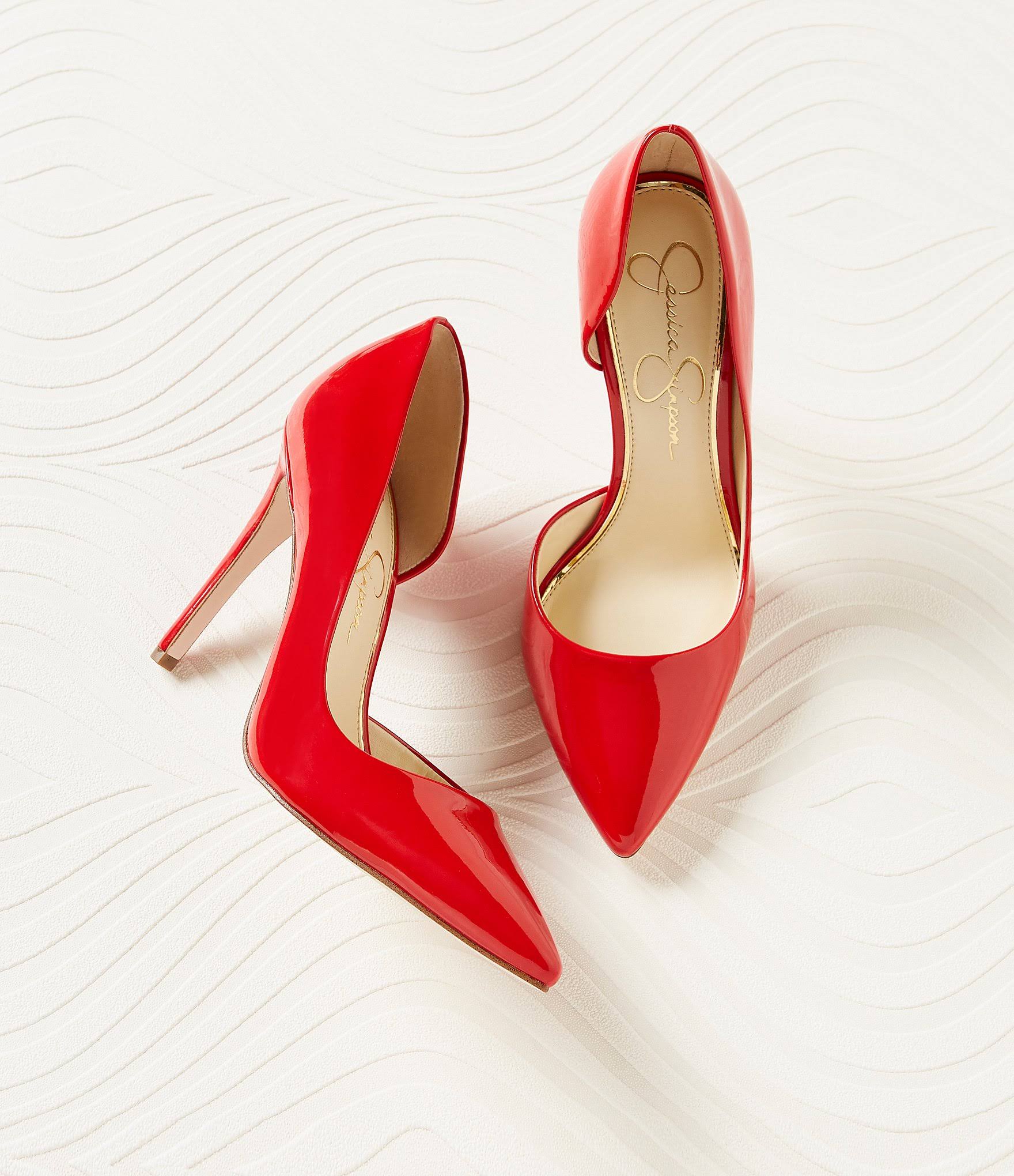 Jessica Simpson Prizma Patent D&Orsay Pumps - 10M