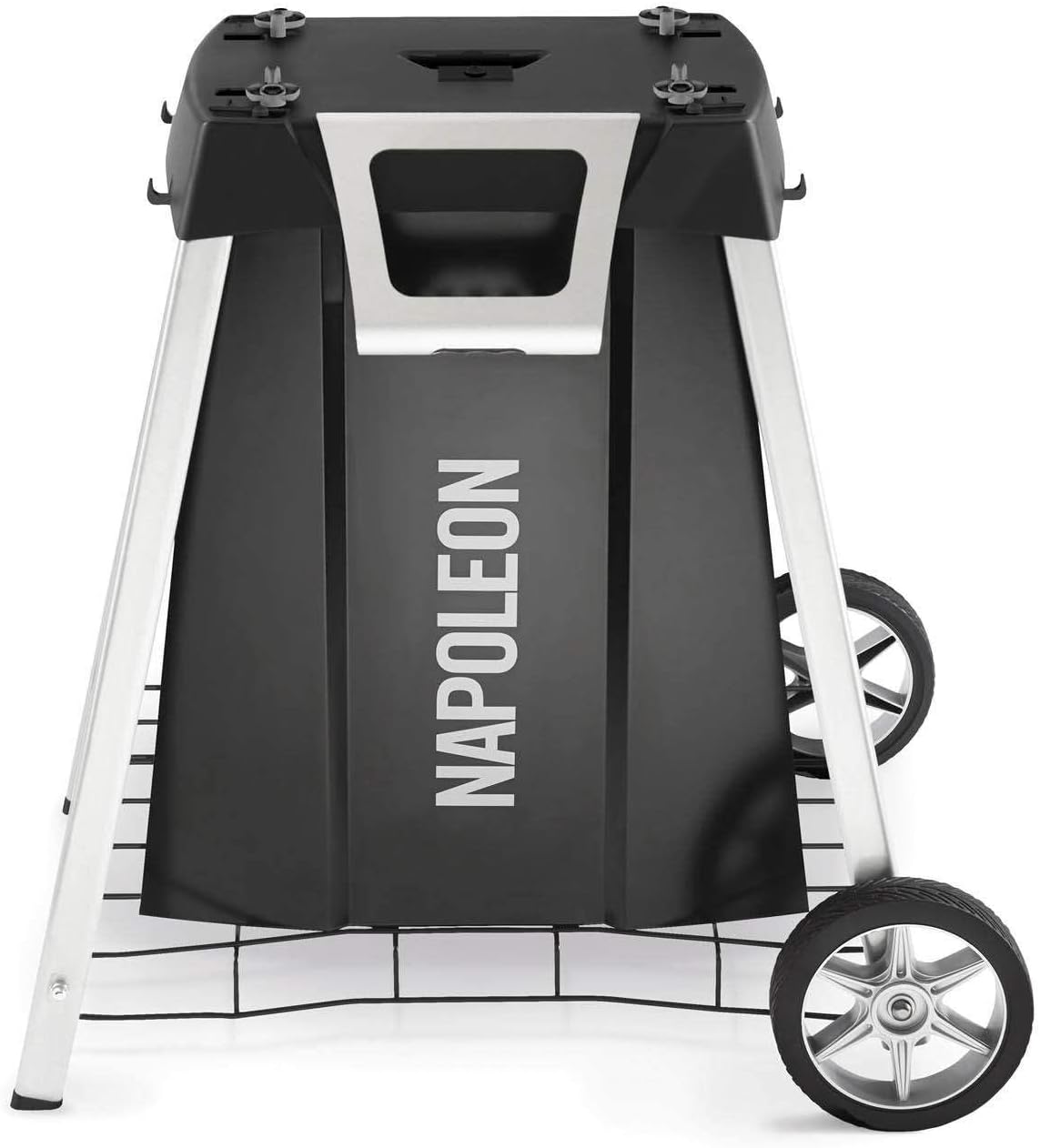 Napoleon TravelQ PRO285 Portable Tabletop Grill on Cart (PRO285N-BK-PRO285-STAND), Natural Gas