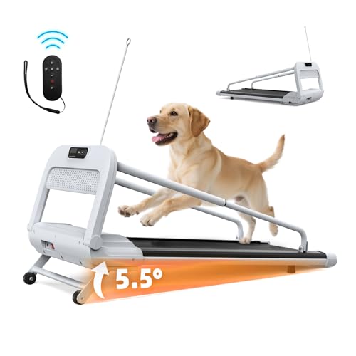 2025 New Quiet Smart Pet Treadmill, Adjustable Speed,Weight Capacity 265 lbs Low-Noise Design Dog Treadmill Pet-Friendly Treadmills for Small & Medium Dogs