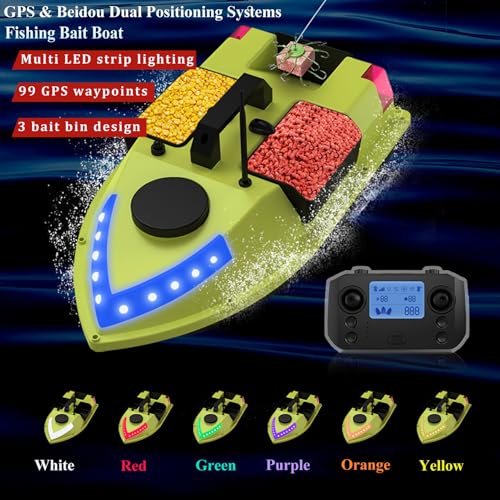 RC Fishing Bait Boat with GPS for Carp Fishing Auto Navigation,Cruise Control